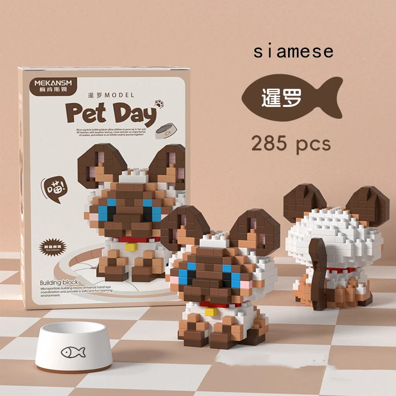 Cat & Dog Mini Building Sets
