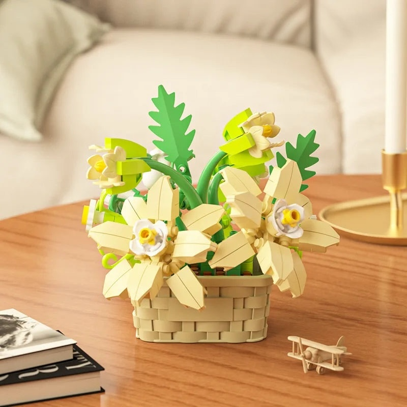 Variety Potted Flowers Building Sets