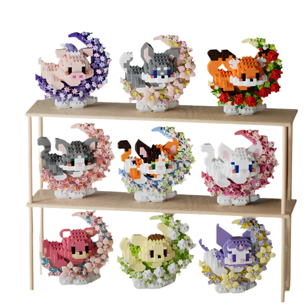 Cute Moon Mini Animal Building Sets