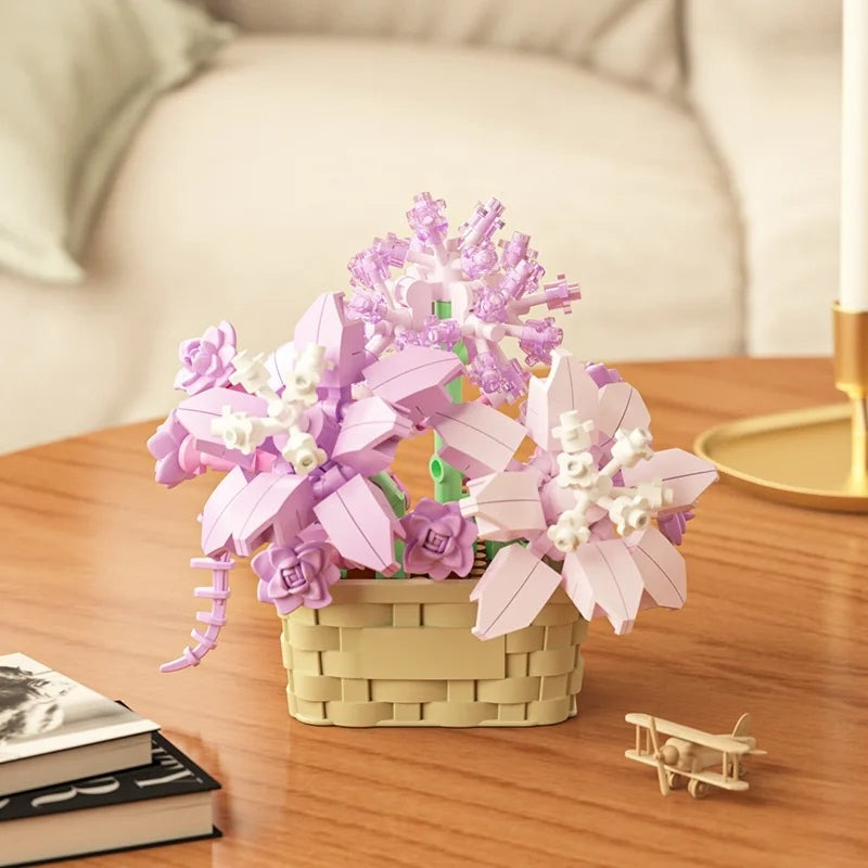 Variety Potted Flowers Building Sets