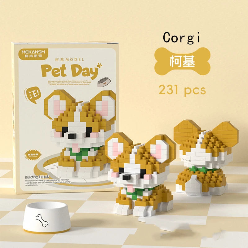 Cat & Dog Mini Building Sets