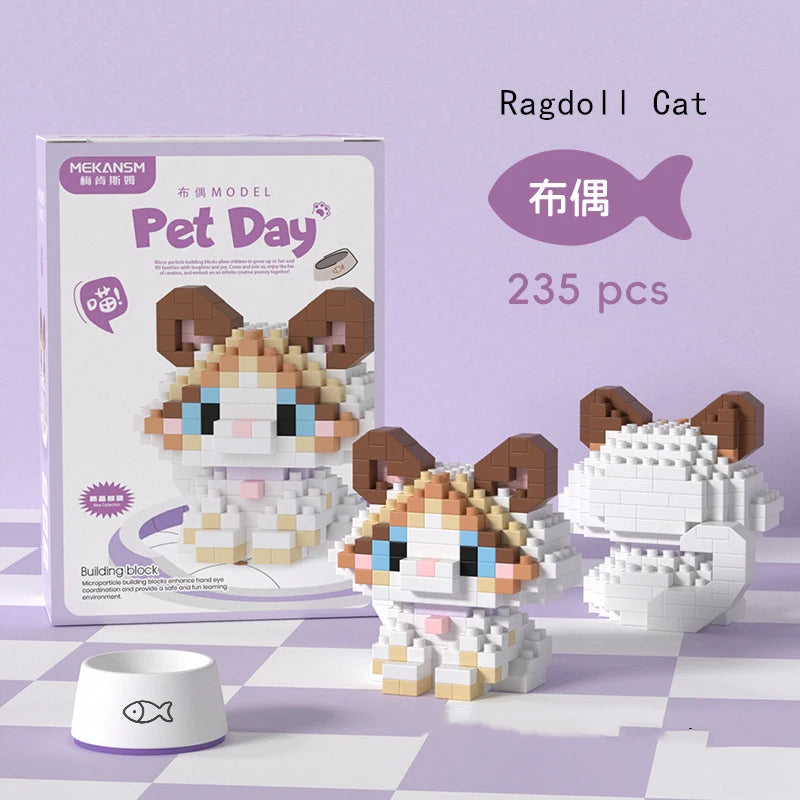 Cat & Dog Mini Building Sets