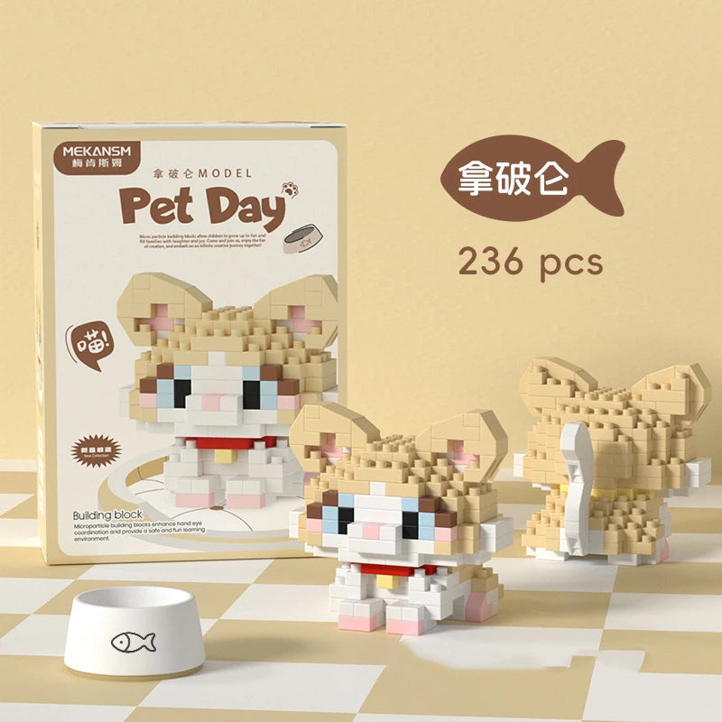 Cat & Dog Mini Building Sets