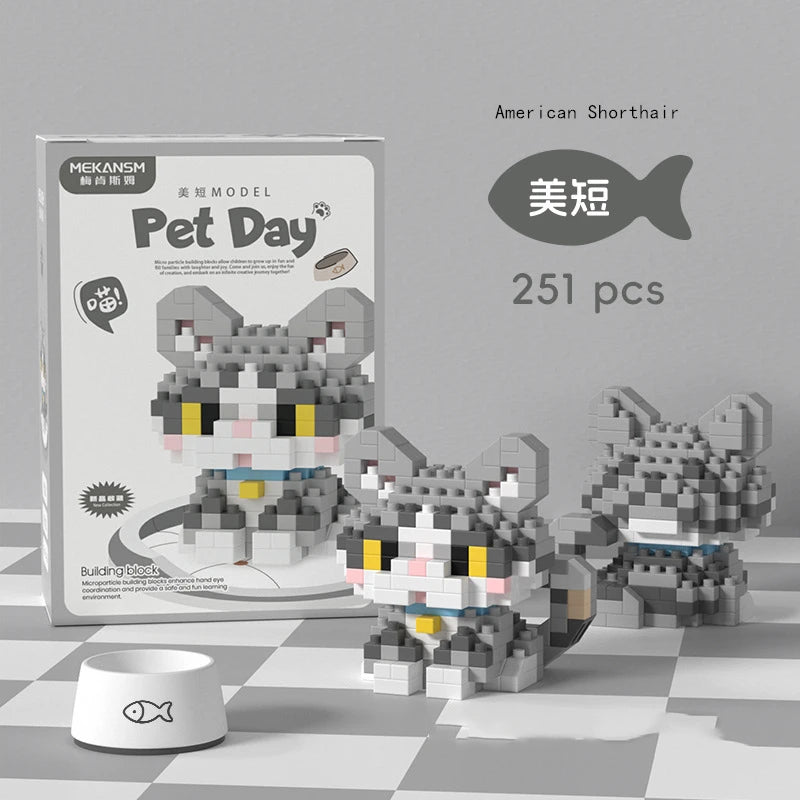 Cat & Dog Mini Building Sets